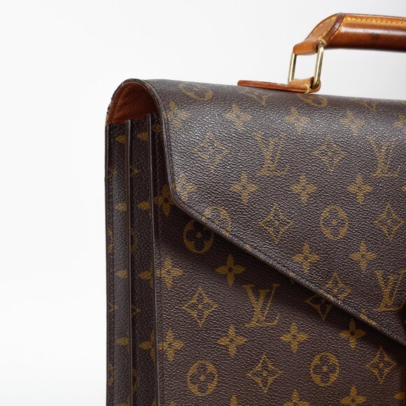 Louis Vuitton Vintage Brown Monogram Canvas Briefcase - Picture 6 of 12